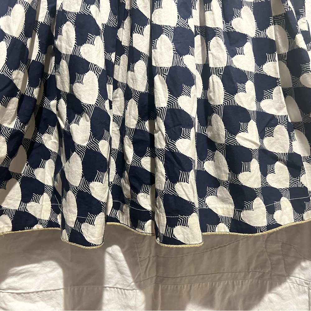 J. Crew Crewcuts Heart Print Girls Lined Dress Rare holiday dress up Sz:14 - Picture 6 of 10
